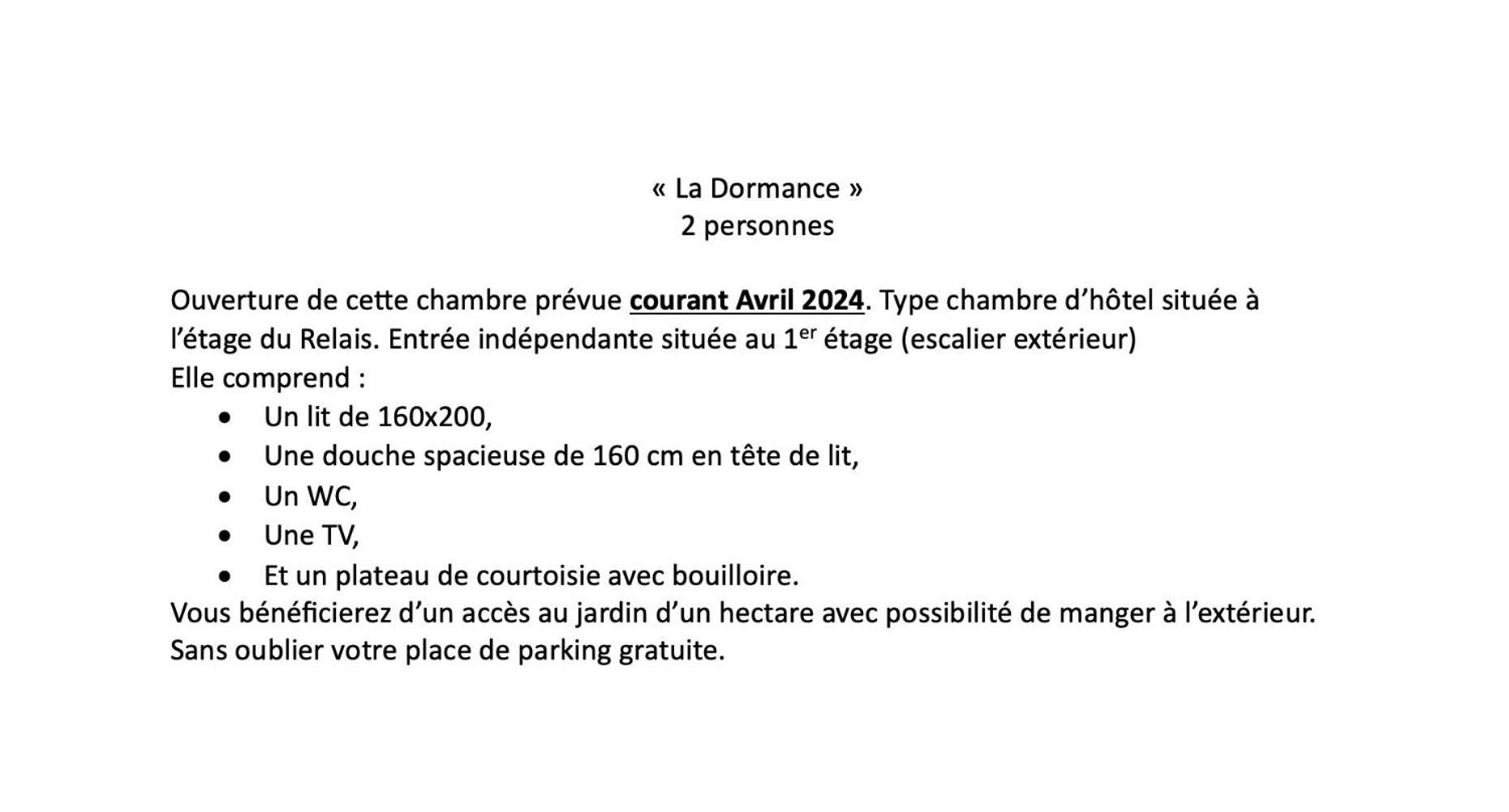 Le Relais, La Dormance, Le Bois Dormant 호텔 Châteauvieux 외부 사진
